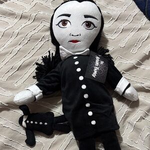 Wednesday addams Black and White Stuffed Doll